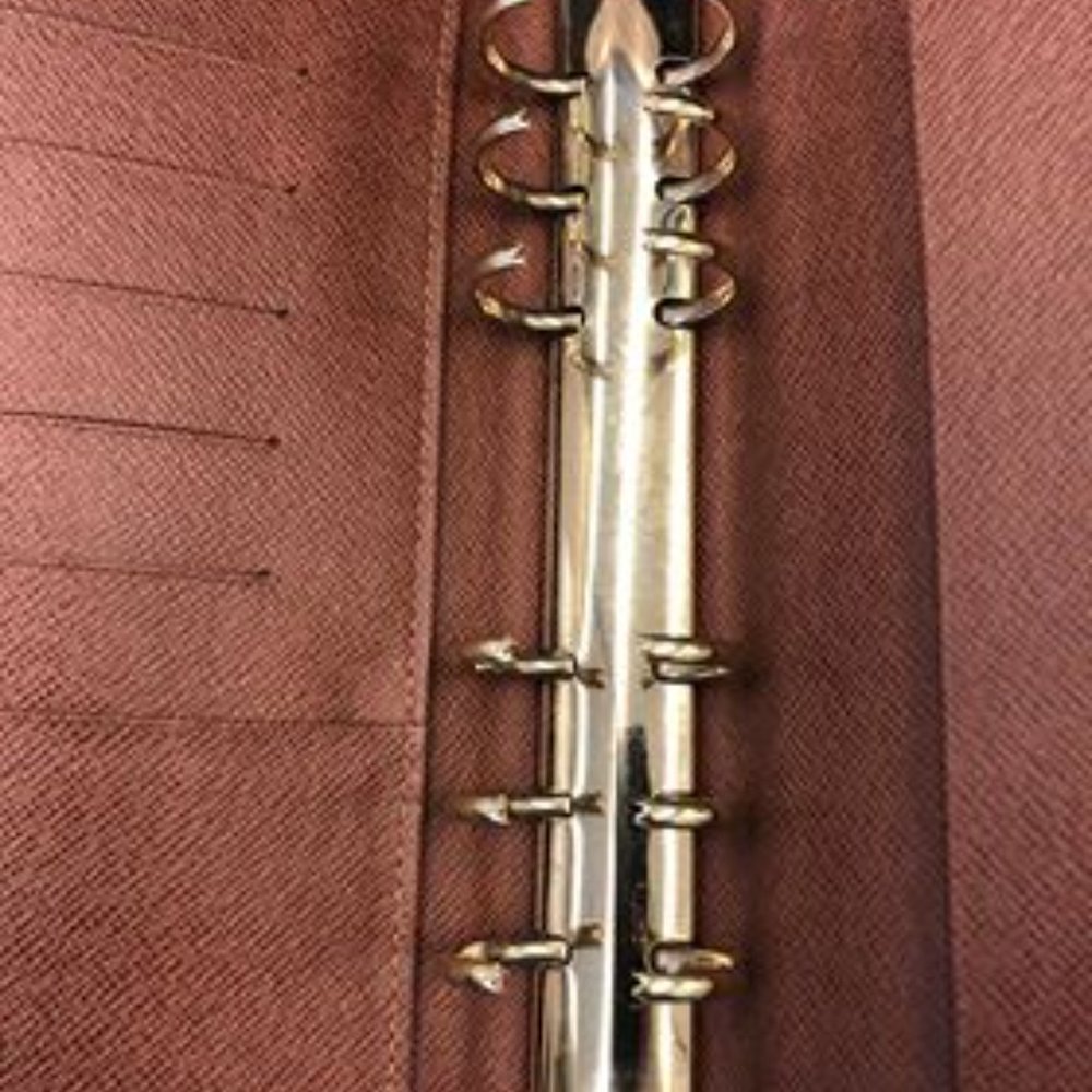 AUTHENTIC LOUIS VUITTON MEDIUM RING AGENDA COVER - Picture 11 of 16